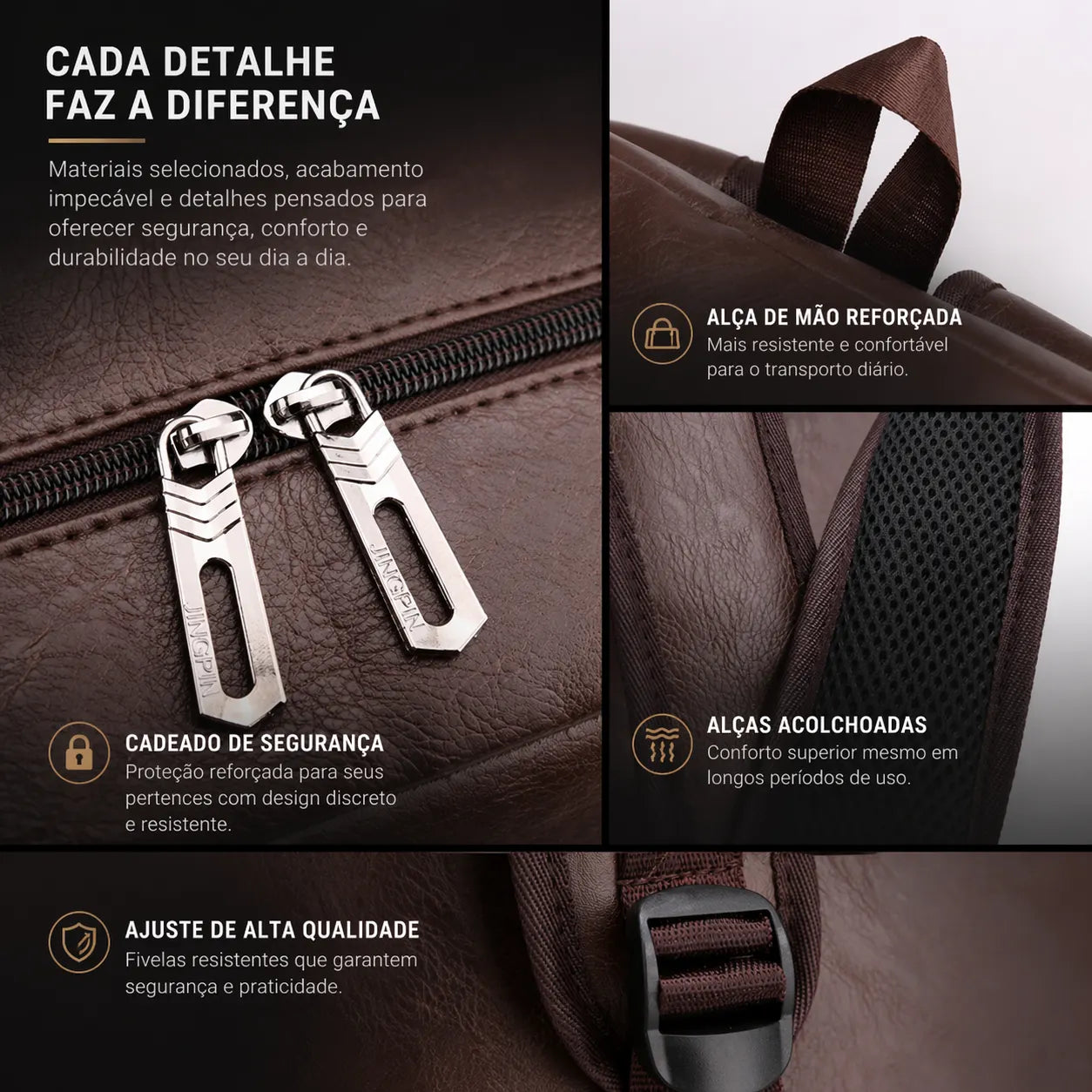 Mochila de Couro Men Business