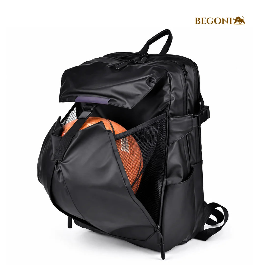 Mochila de Couro Preta Evans