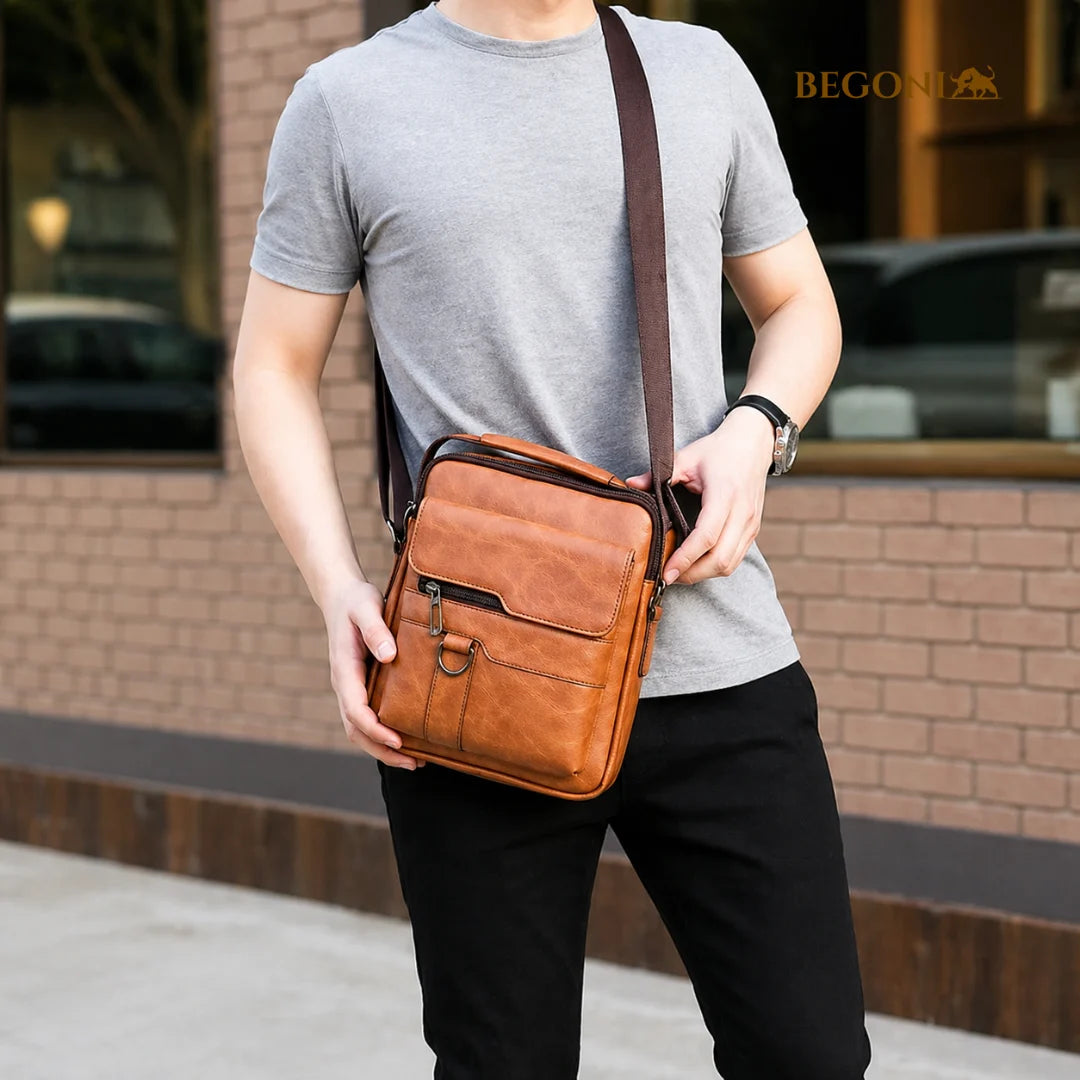 Bolsa Masculina em Couro Amsterdã