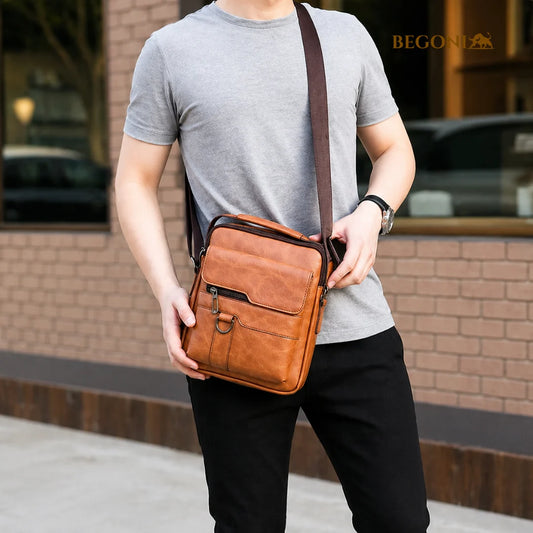 Bolsa Masculina em Couro Amsterdã