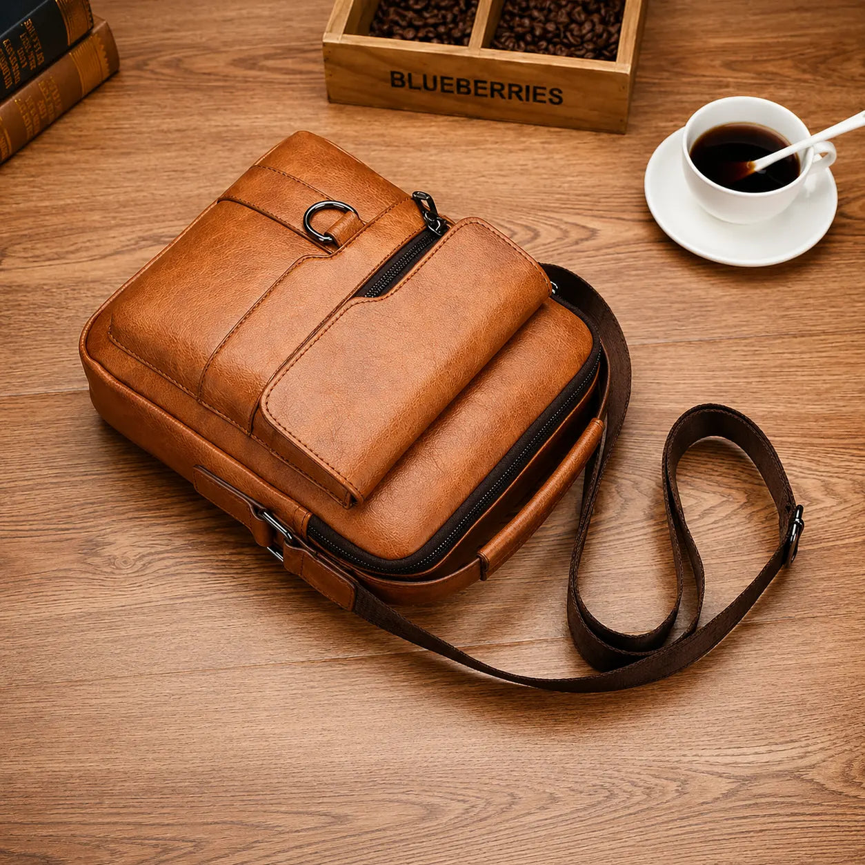 Bolsa Masculina em Couro Amsterdã
