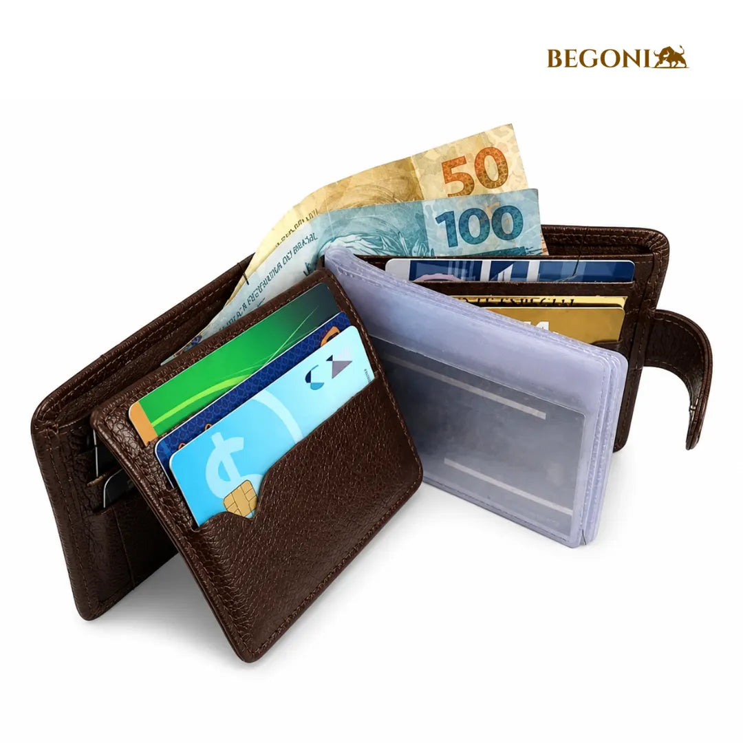 Carteira Masculina em Couro Magnum Signature