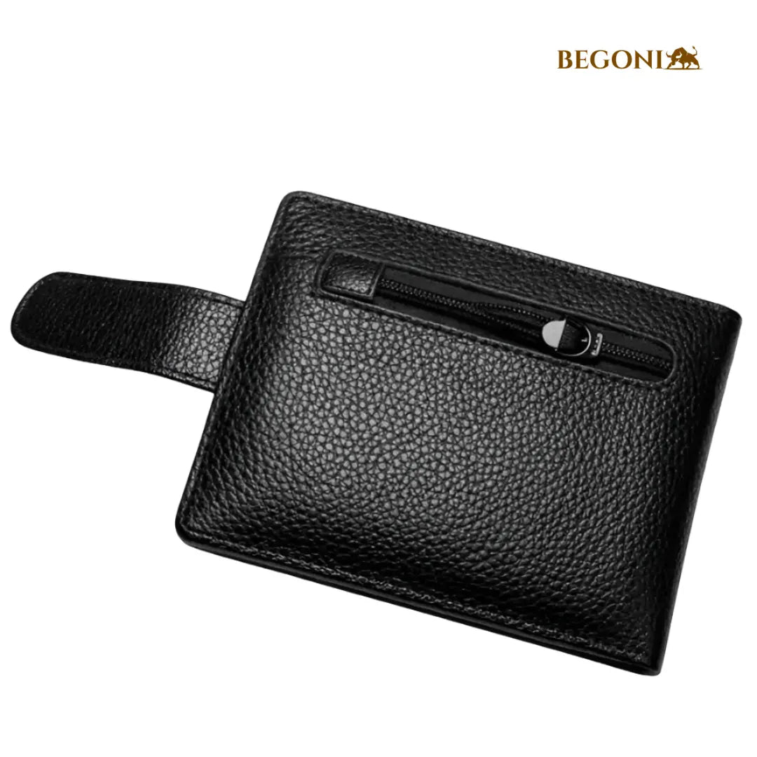 Carteira Masculina Preta em Couro Magnum Signature