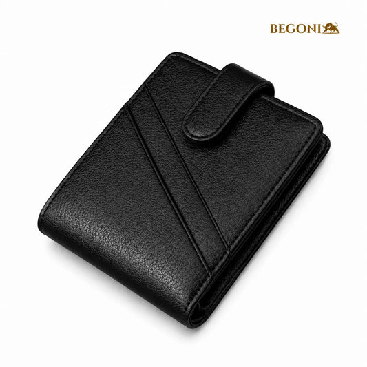Carteira Masculina Preta em Couro Magnum Signature