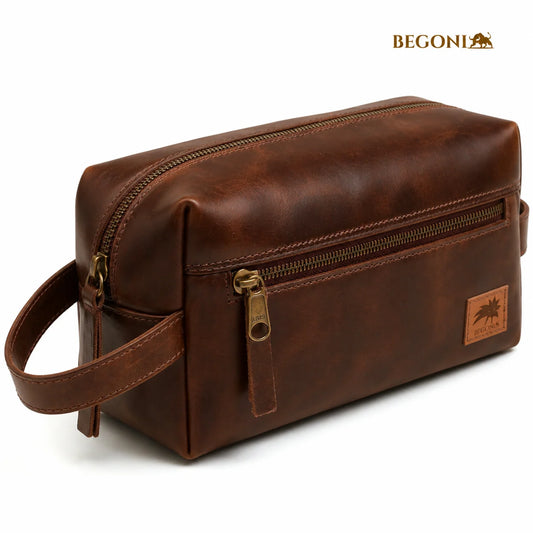 Necessaire Masculina Couro Legitimo Milano